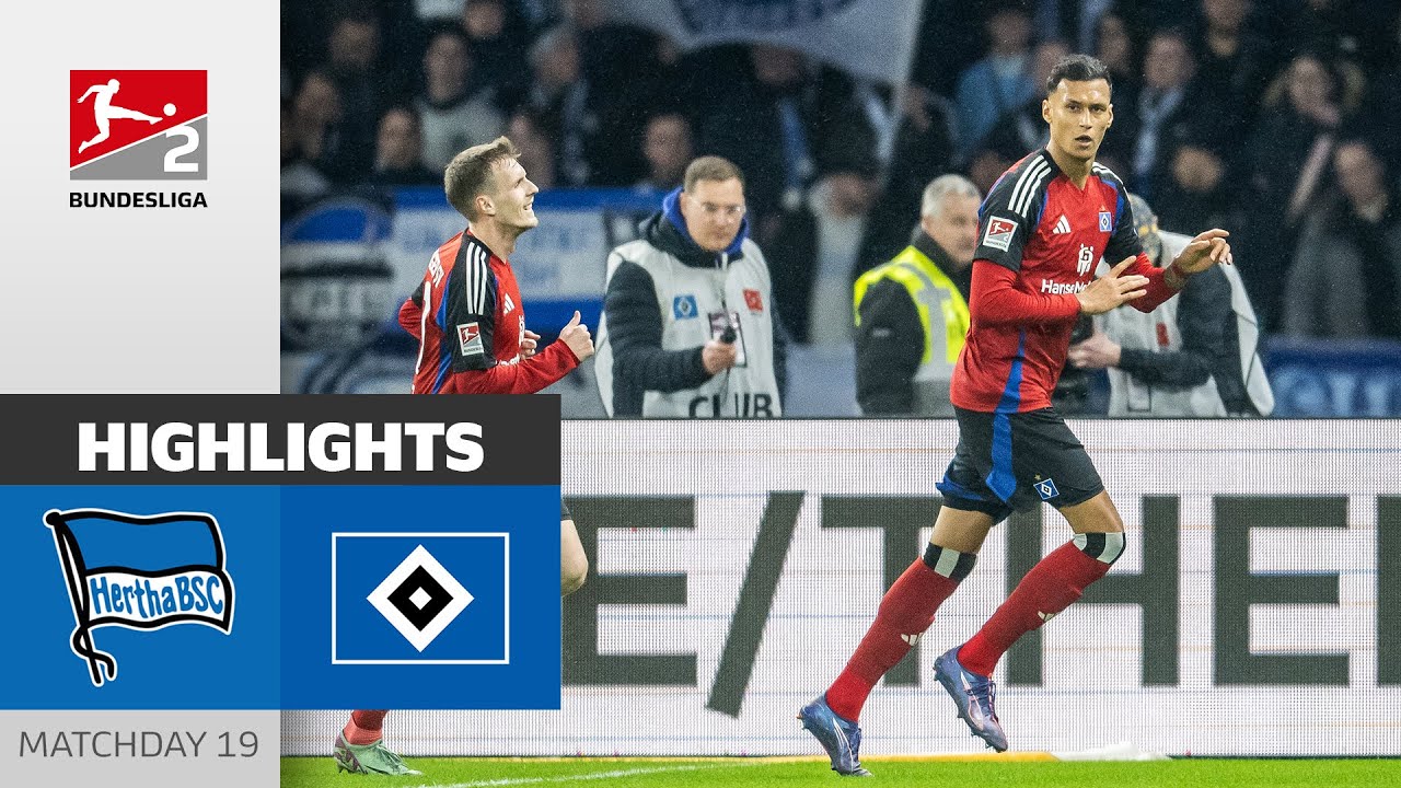 Hamburg Just Unstoppable! | Hertha BSC - Hamburger SV 2-3 | Highlights | Matchday 19 - Bundesliga 2