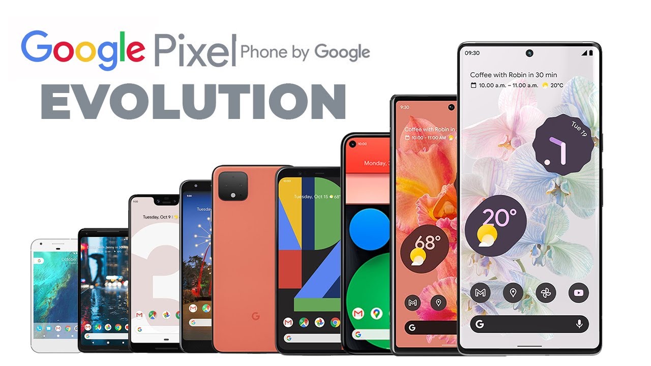 Google Pixel Phones Evolution | Google Pixel (2016) - Google Pixel 7 Pro (2022)