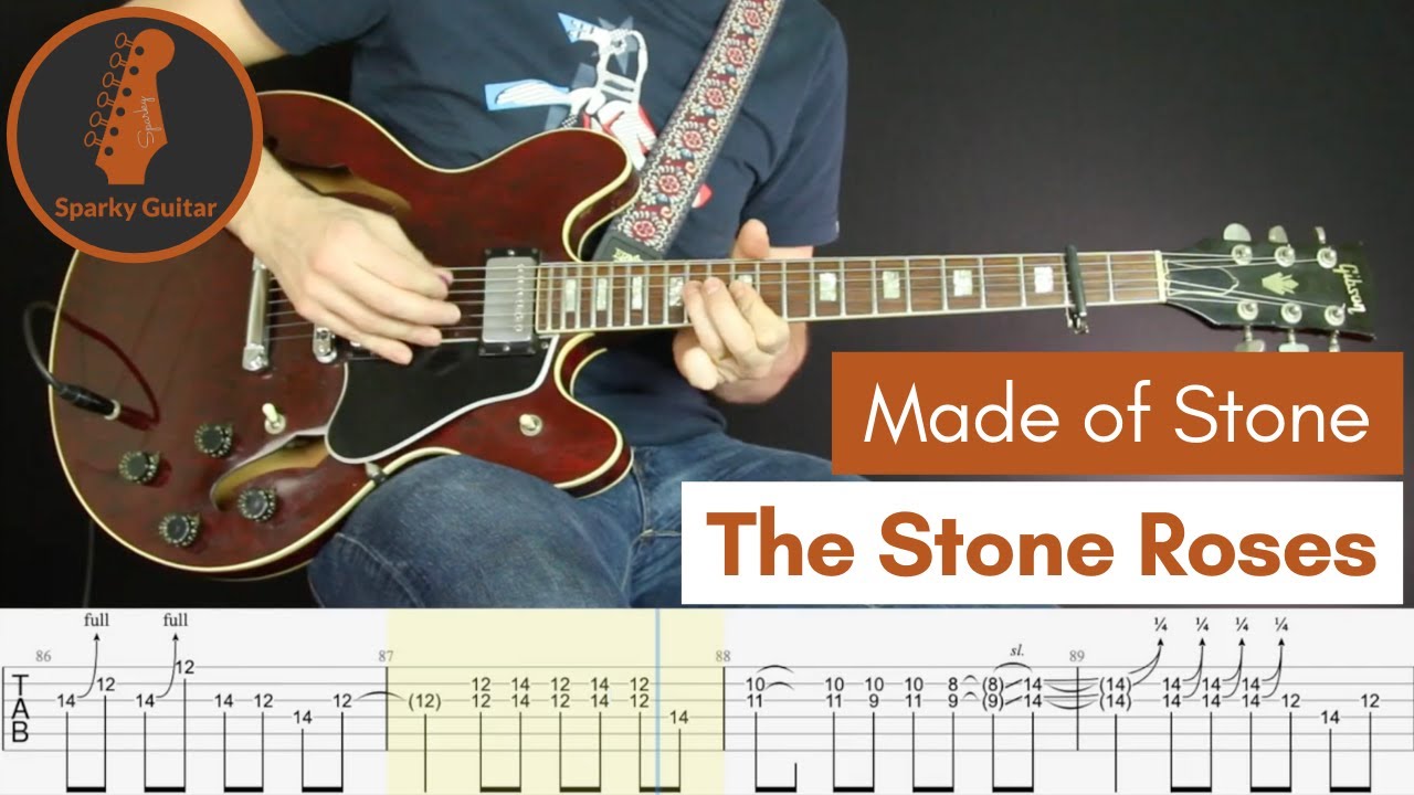 Made of Stone - The Stone Roses (Guitar Cover #83 with Tabs)