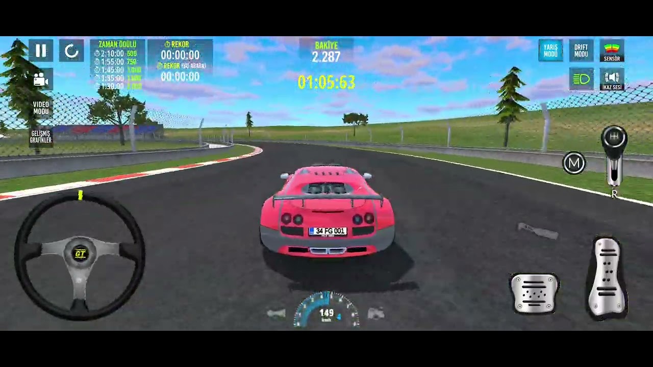 Müthiş yarış Lamborghini ile 