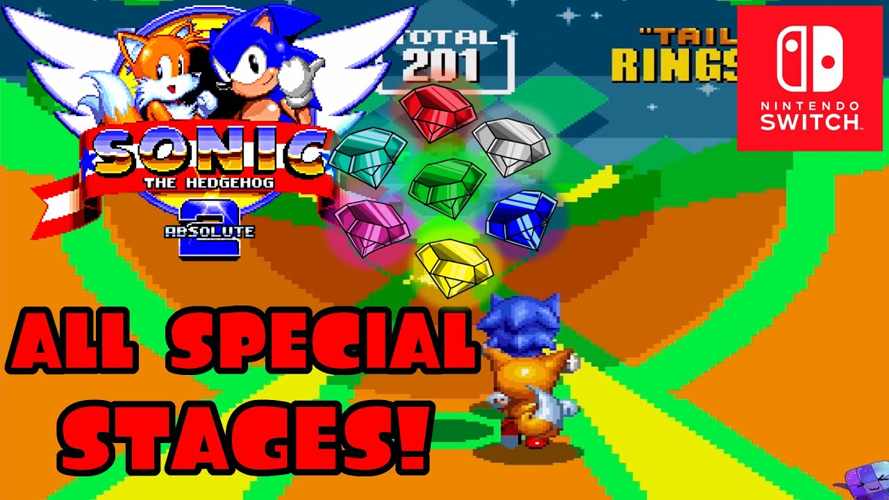 Sonic the Hedgehog 2 🦔 All Special Stages for Chaos Emeralds 🦔 Nintendo Switch Online