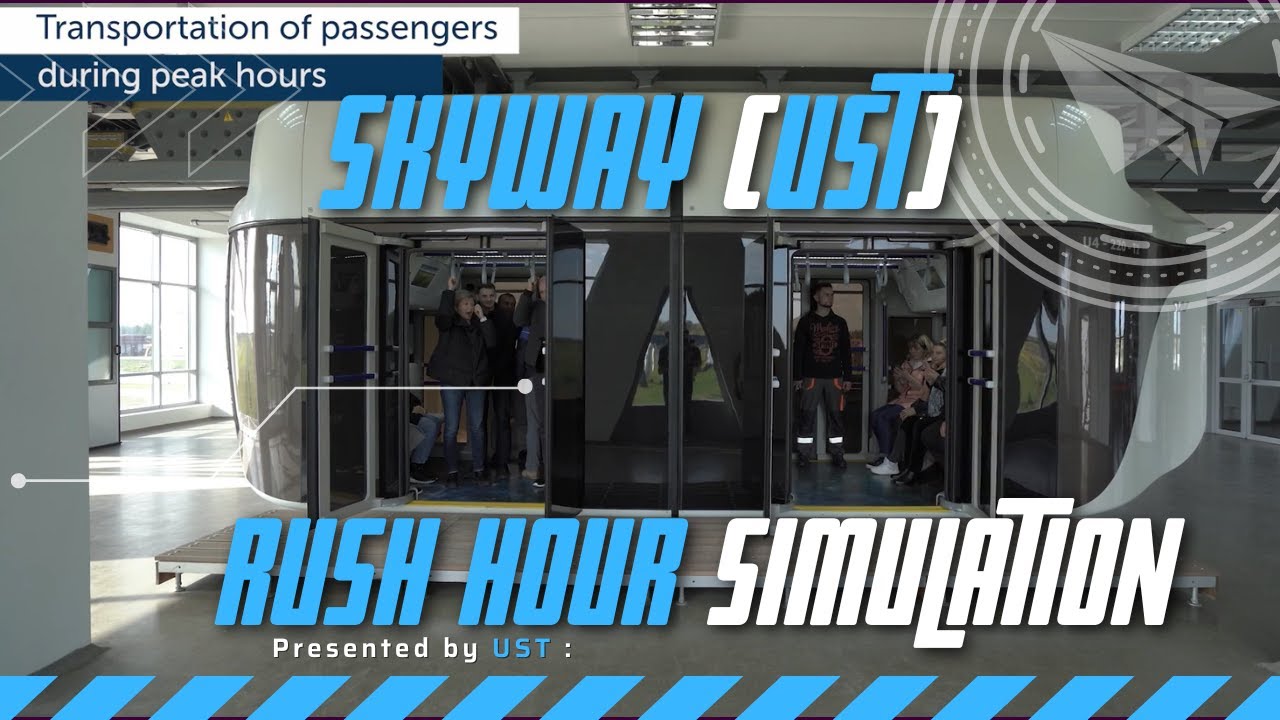 SkyWay (UST) proved its efficiency while a rush hour