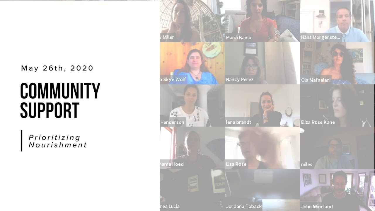 Community Support: Prioritizing Nourishment