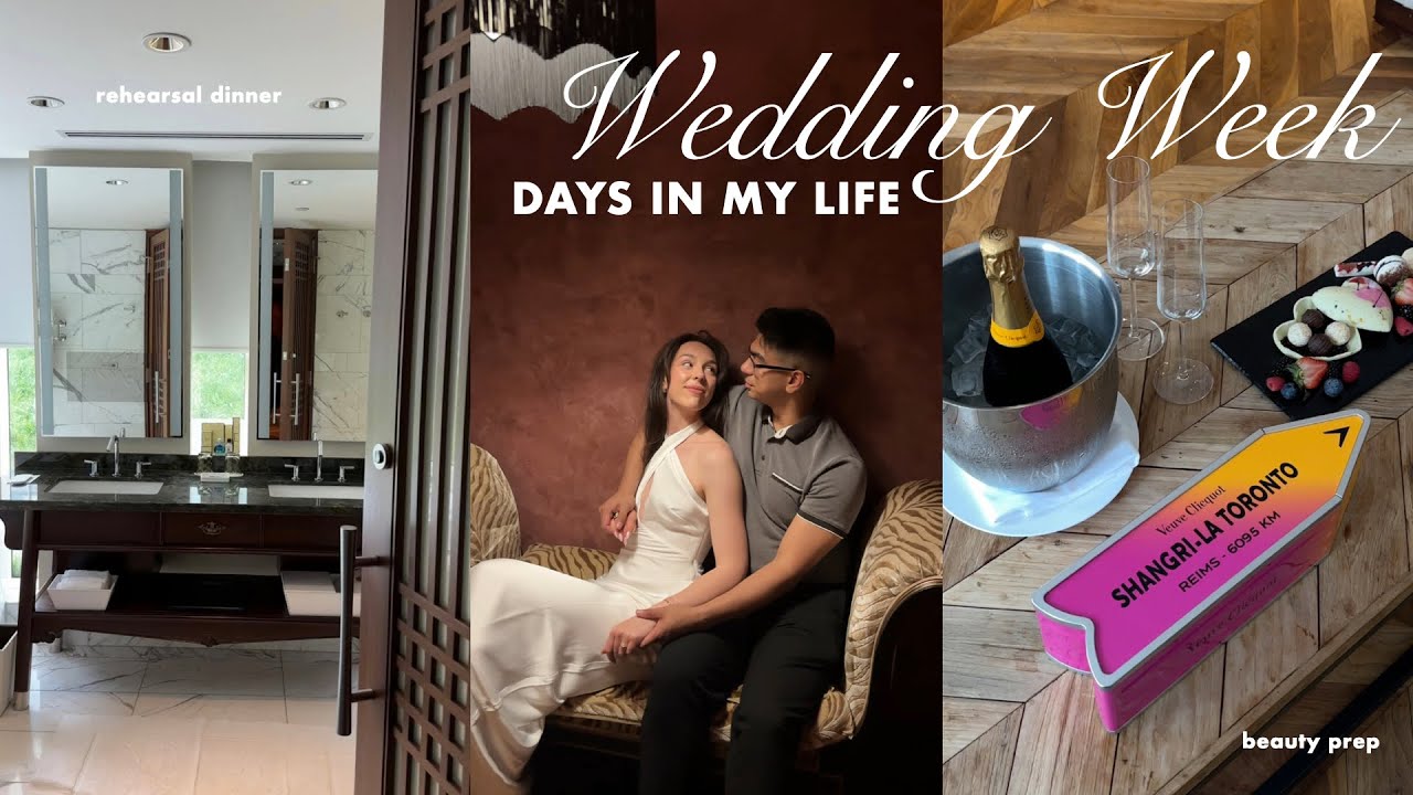 WEDDING WEEK🤍rehearsal dinner, hair & nail appointment, last minute decor, honeymoon packing (vlog)