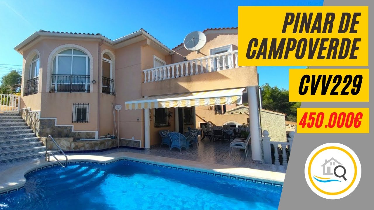 CVV229 Detached 5 beds 4 baths private pool for sale Pinar de Campoverde Costa Blanca Alicante Spain