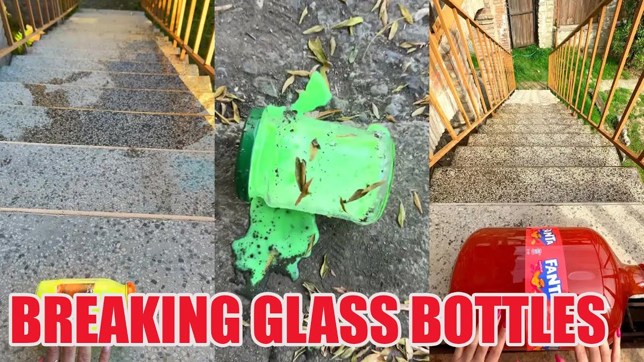Breaking Glass Bottles & Balloon Drops 😱🔥 Crushing Crunchy & Soft Things! 