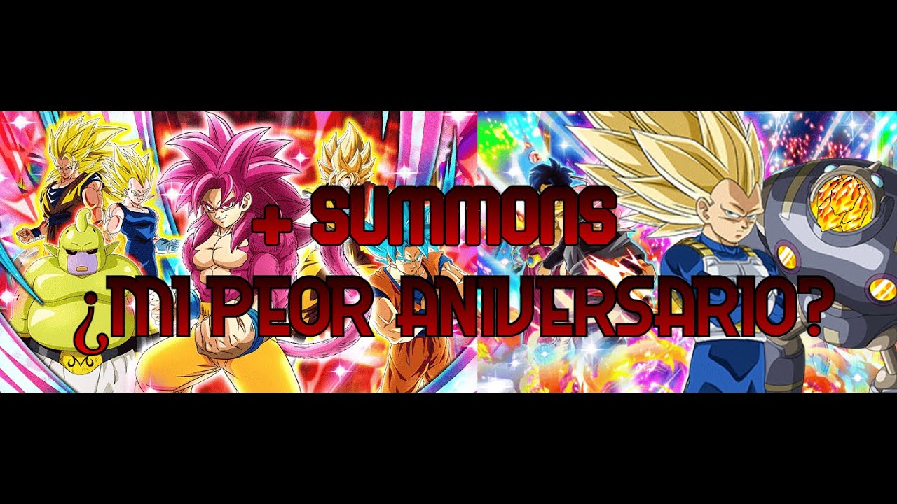 MAS SUMMONS A LA PART1 DEL 11 ANIVERSARIO GOKU SS4 Y VEGETA SS3 DAIMA (DOKKAN BATTLE GBL)