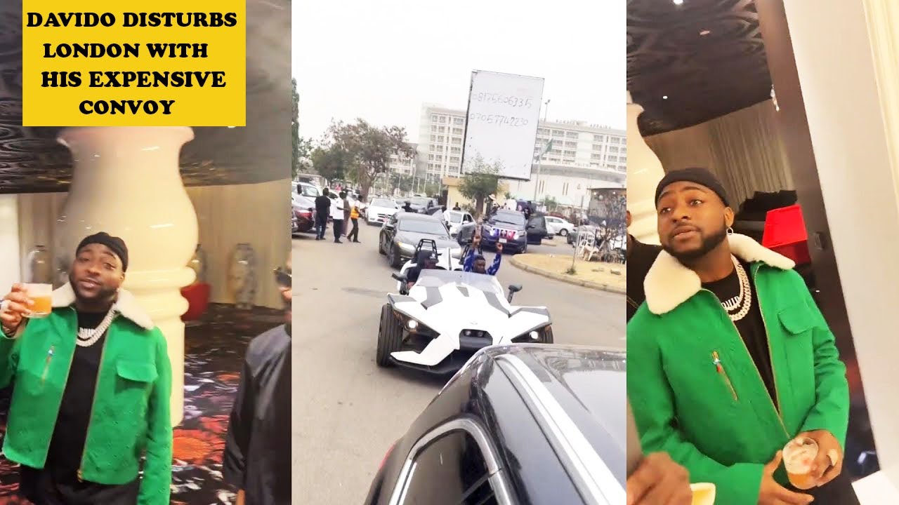 Davido Disturbing London With Expensive Convoy - Trending Nigerian News