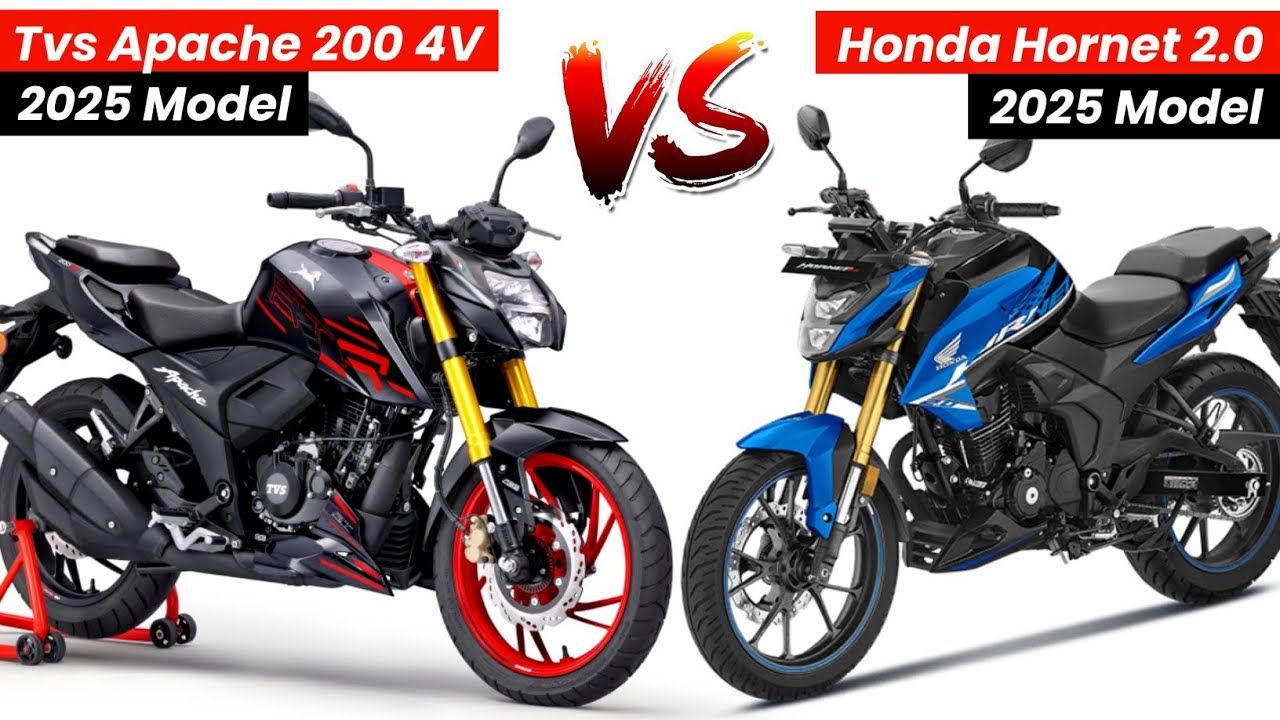 Next Gen Tvs Apache RTR 200 4V Vs Honda Hornet 2.0 | New Engine | Mileage | Top Speed |