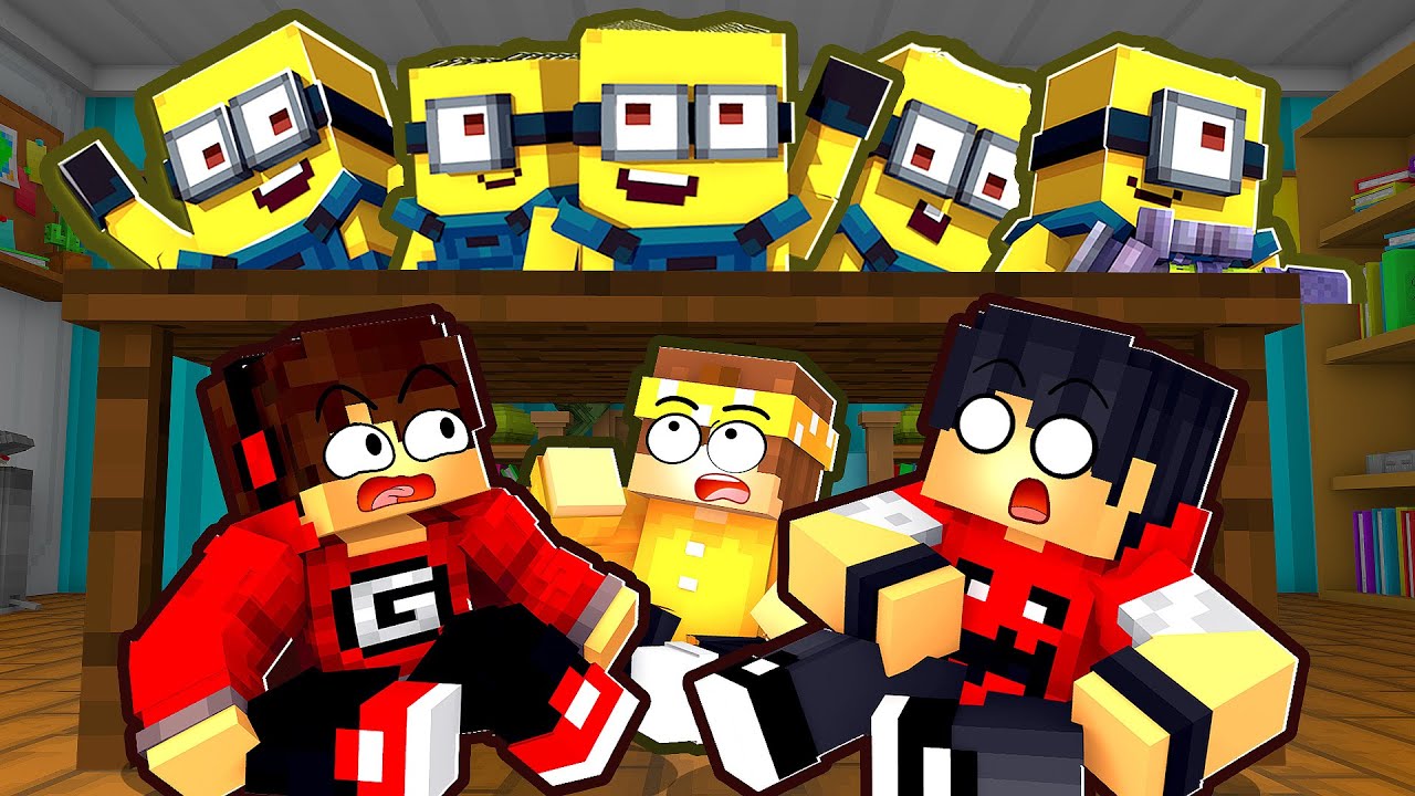 ESCONDE ESCONDE dos MINIONS no Minecraft