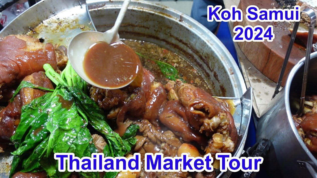 Thai Food Market Tour, The White Market Koh Samui.