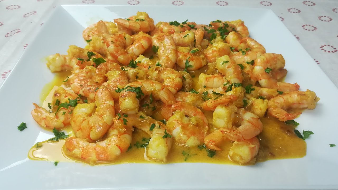 Langostinos con Salsa de Coco