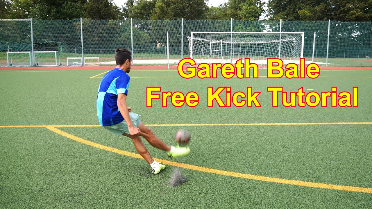 Gareth Bale Free Kick Tutorial /How to do the Bale Free Kick /How to do the Topspin Shot