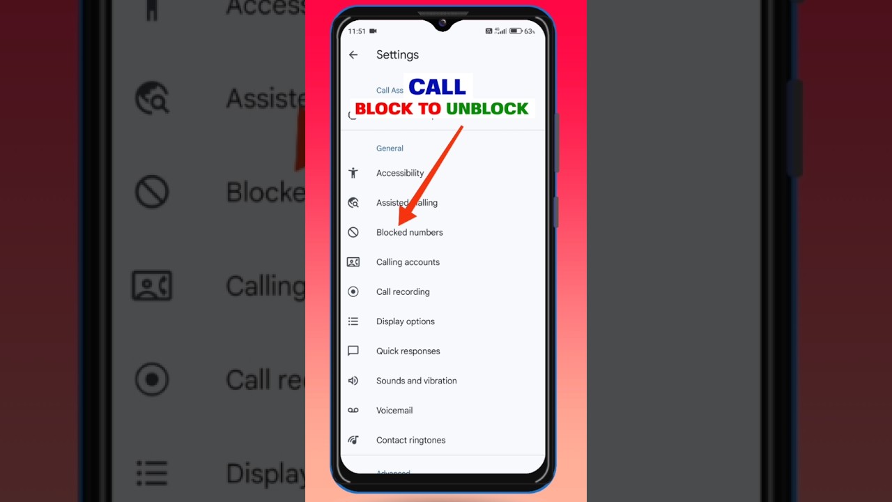 👆call block ko unblock kaise kare call block kaise hataye call unblock kaise kare #shorts #mobile