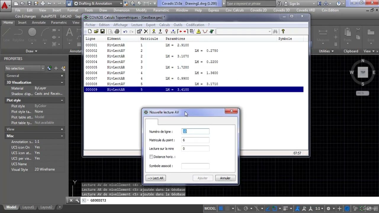 CALCUL DE NIVELLEMENT SIMPLE