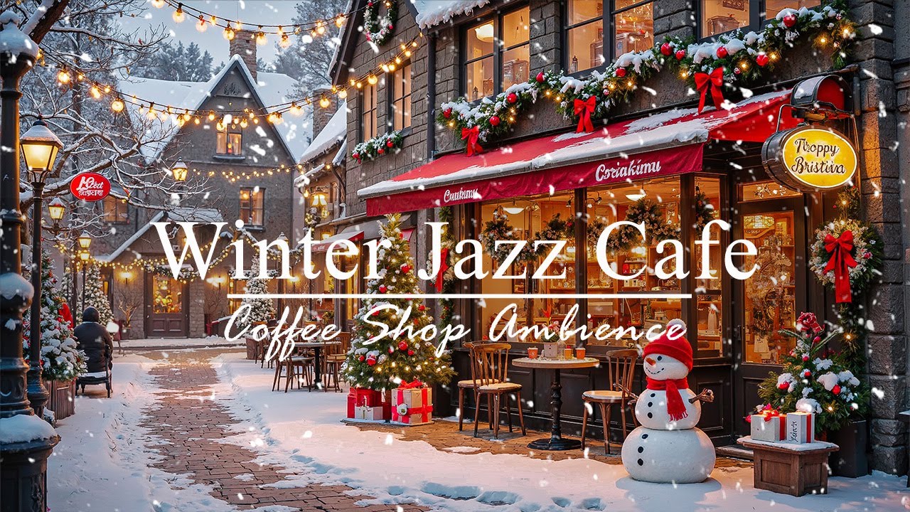 Winter Jazz with Christmas atmosphere Background | Relaxing Instrumental Jazz for Holiday 🎄