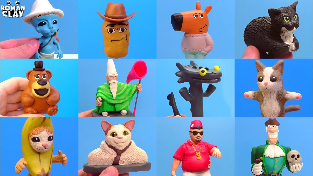All NEW Memes Sculpting with Clay😺 Part 2