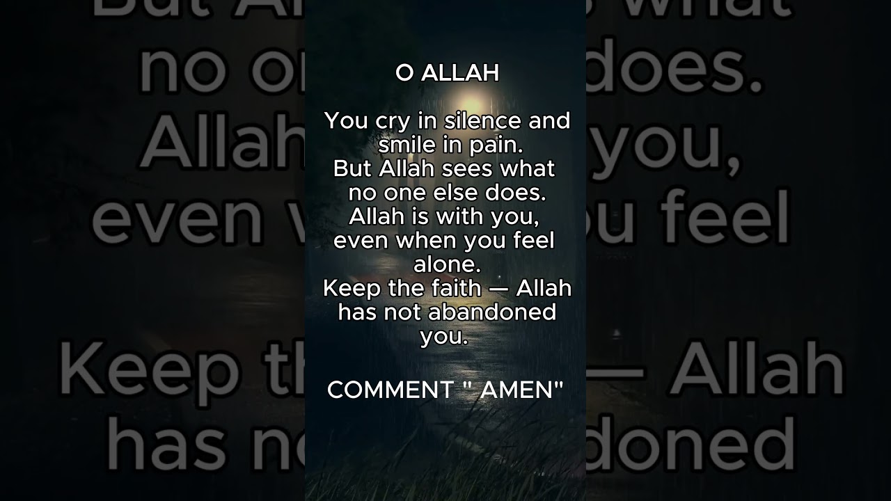 Don’t Skip This… Allah Sees Your Silent Pain