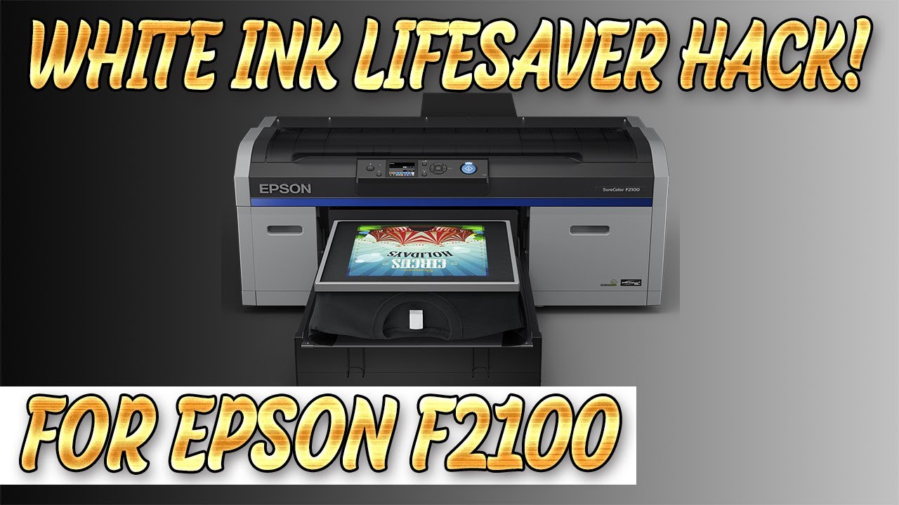How To Save White Ink On The Epson F2100