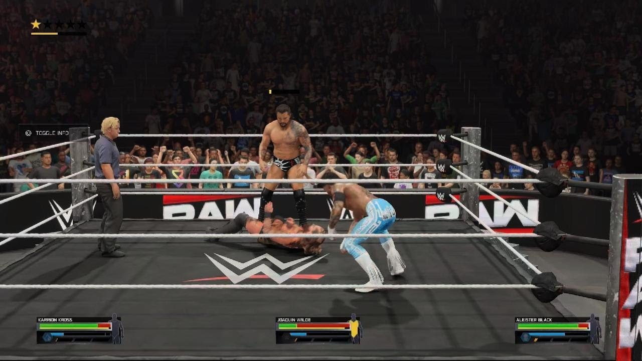Karrion Kross vs Joaquin Wilde vs Aliester Black royal rumble qual