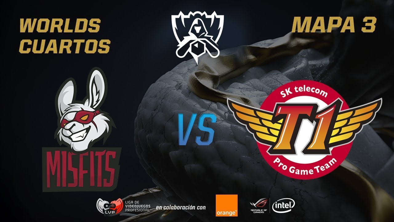 SKT T1 VS MISFITS - CUARTOS - WORLDS 2017 - MAPA 3
