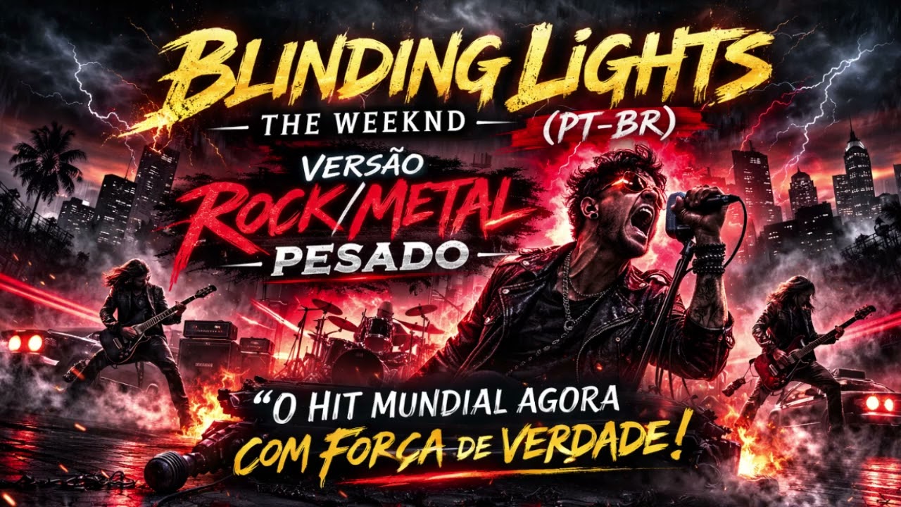 Blinding Lights em versão ROCK/METAL – A música que marcou uma geração (Cover Pesado) (PT-BR)