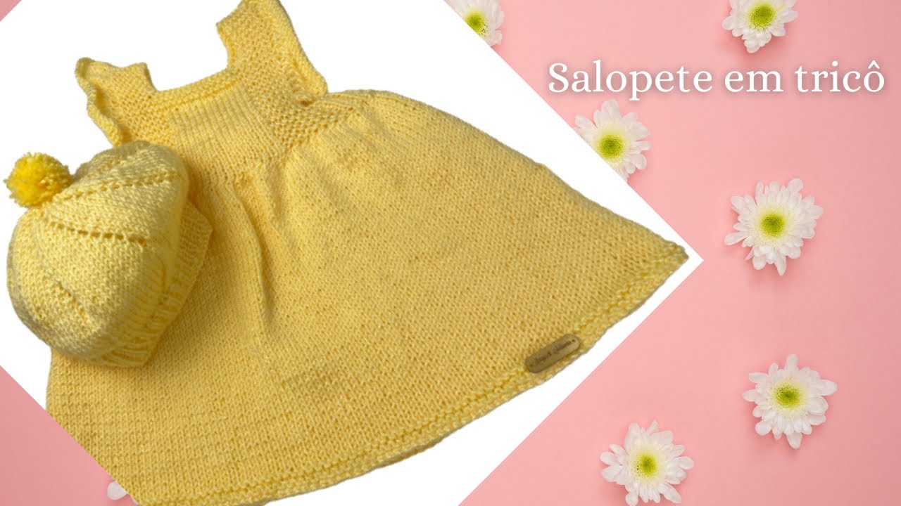 SALOPETE DE TRICÔ PARA BEBÊ