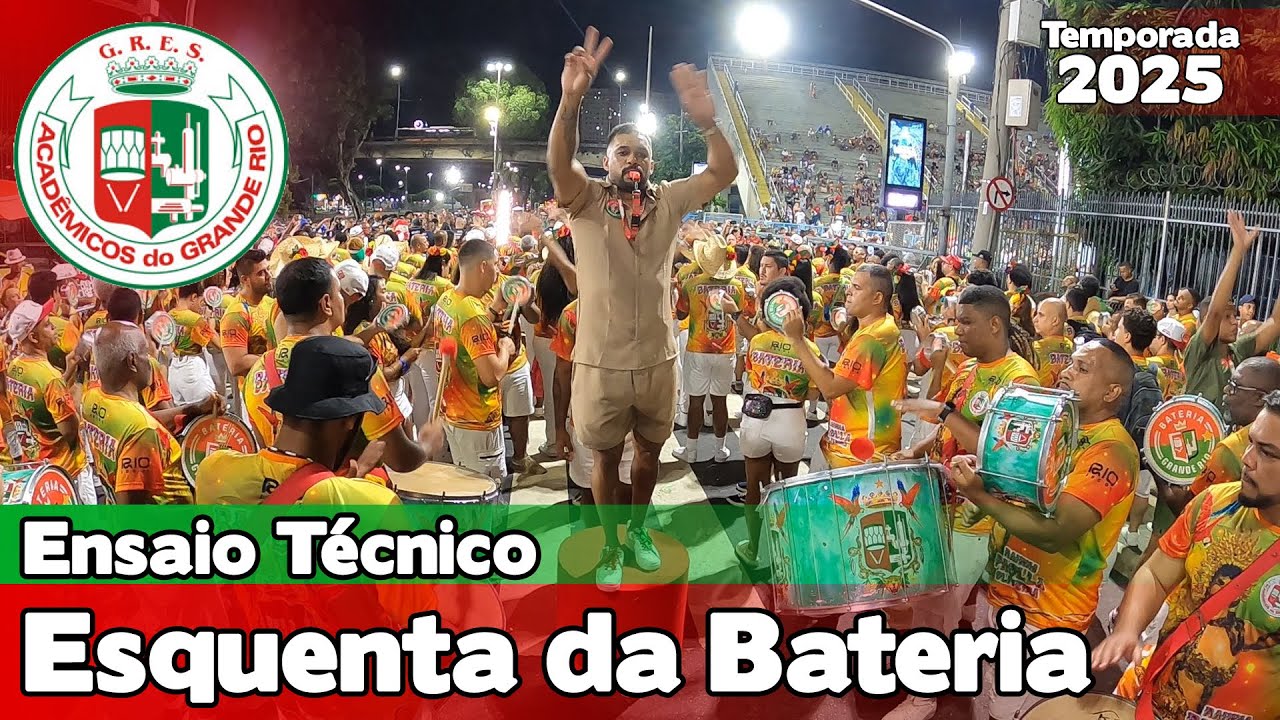 Grande Rio 2025 | Esquenta da Bateria - Ensaio T&eacute;cnico |  Samba ao vivo #ET25