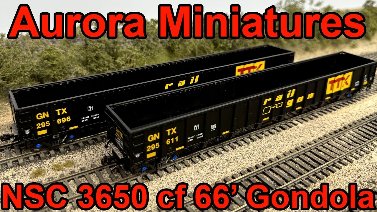 Review: Aurora Miniatures NSC 3650 cf 66' Gondola [HO Scale]