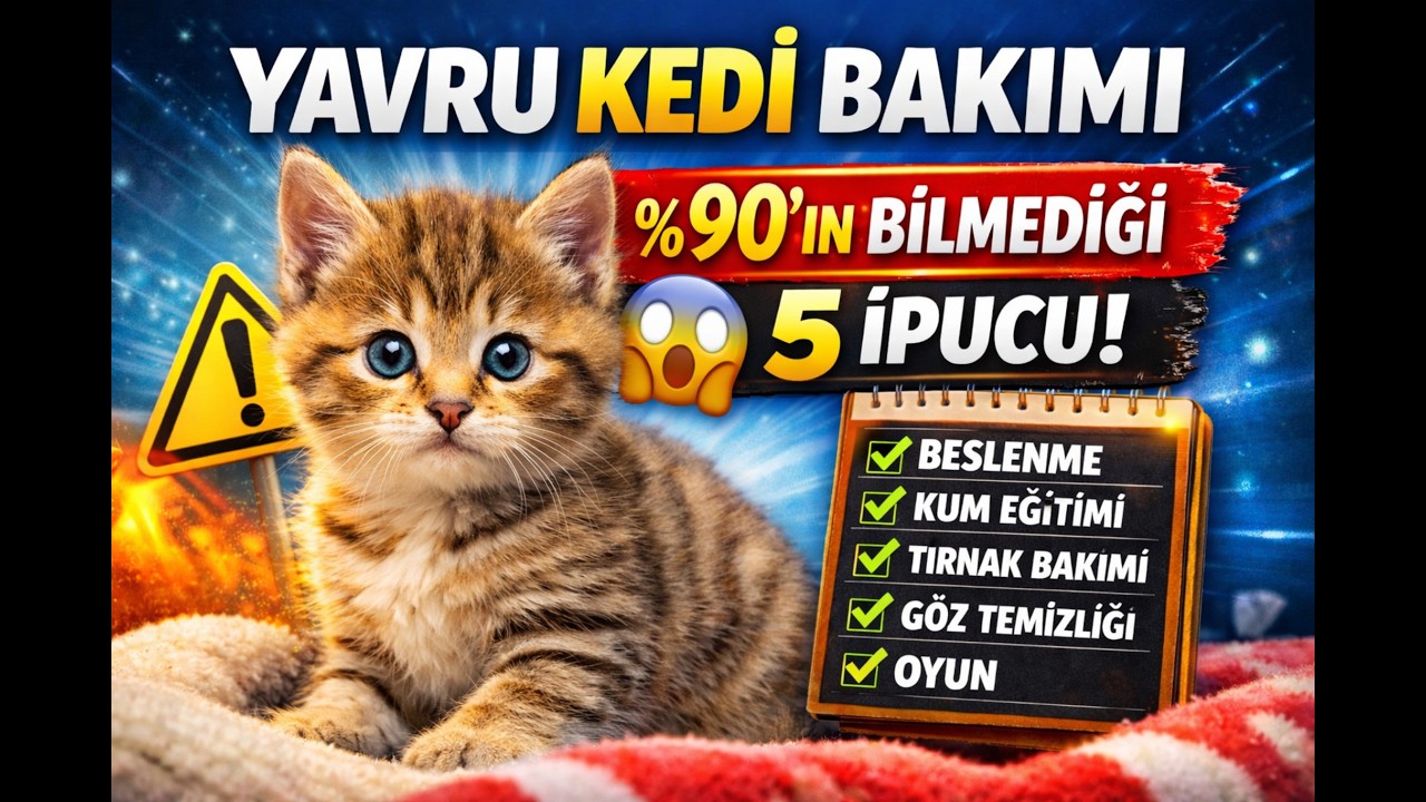 YAVRU KEDİ BAKIMI 🐾 %90’IN BİLMEDİĞİ 5 İPUCU! ✅ #yavrukedibakımı #yavrukedibeslenmesi #kedibakımı