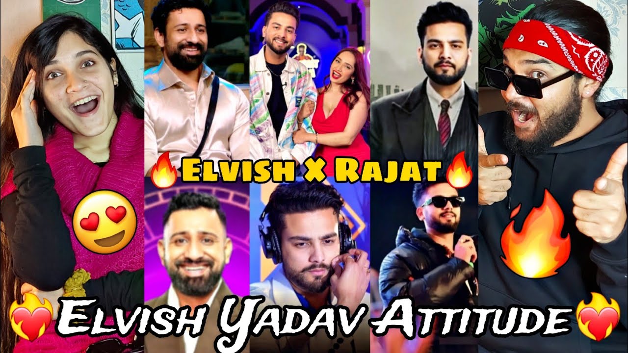 Elvish Yadav Attitude Video REACTION | Alvish Yadav Angry Moments | Rajat Dalal bb | Reaction Bazar