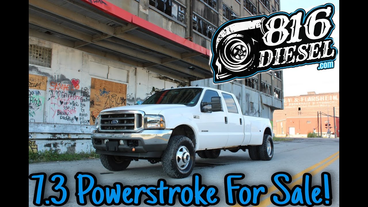 2002 Ford F350 XLT DRW Cold start walk around video, 1 owner rig, new 33s, FOR SALE 816 DIESEL! LIKE