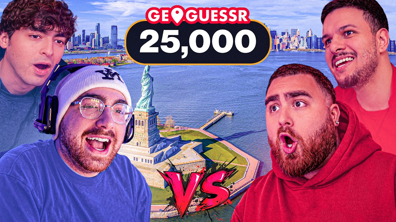 LosPollosTV Hilarious GeoGuessr 2v2 W/ Jake, Raf and Nick!