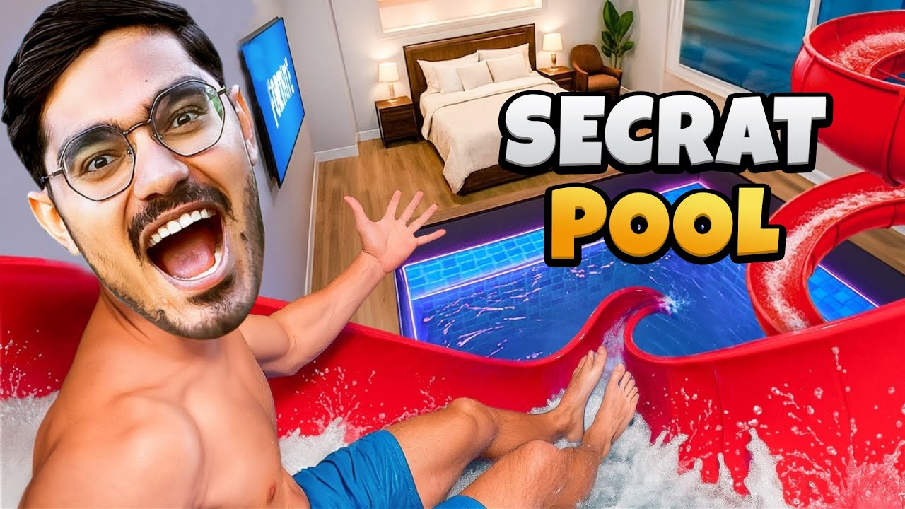 Secret Swimming Pool Challenge It's almost impossible to find this pool Secret Room Challenge