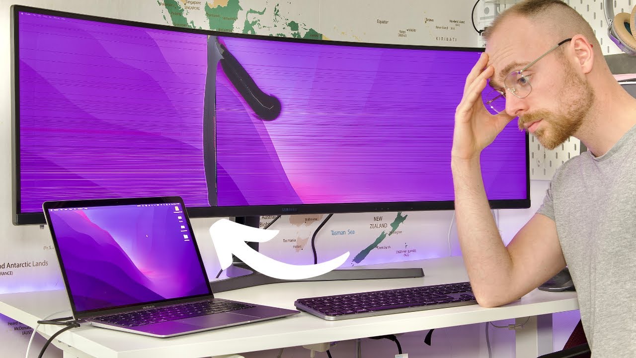 Największy monitor do MacBooka Air M1 - USZKODZONY