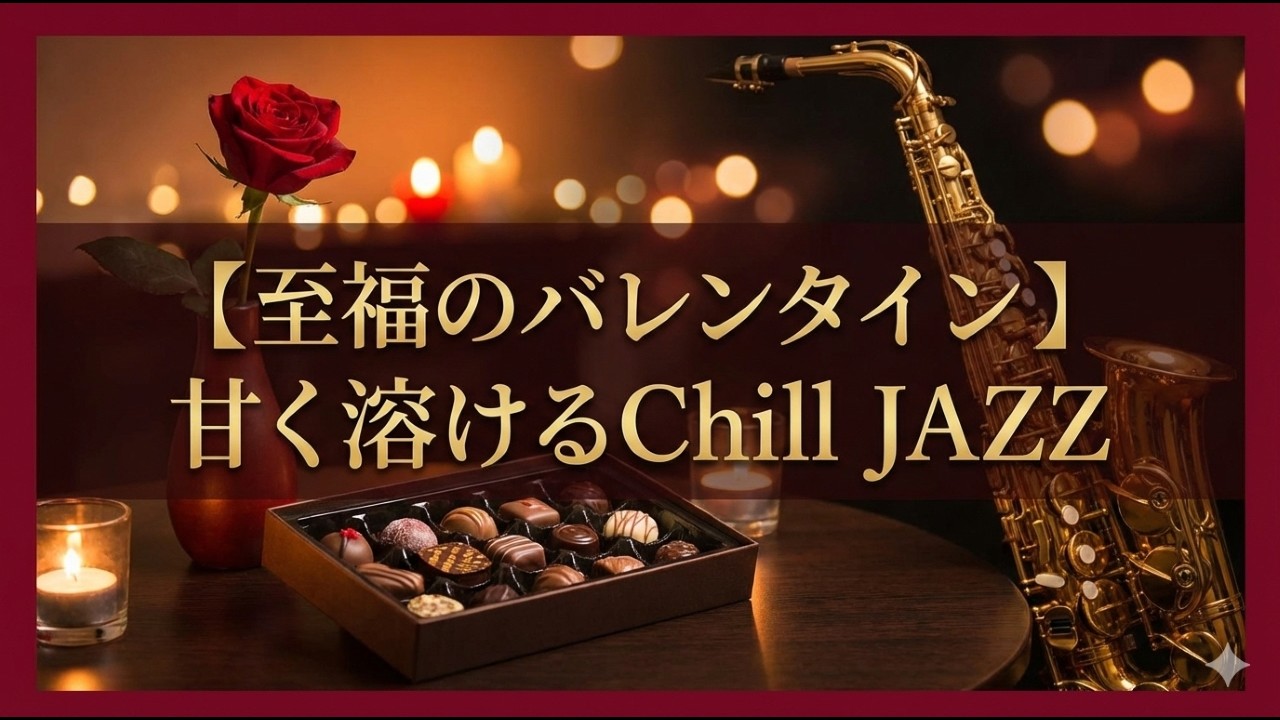 【至福のバレンタイン】大切な人と心を通わせる穏やかな夜のBGM｜Valentine's Sweet Chill Jazz Mellow JAZZ for a Cozy, Romantic Night