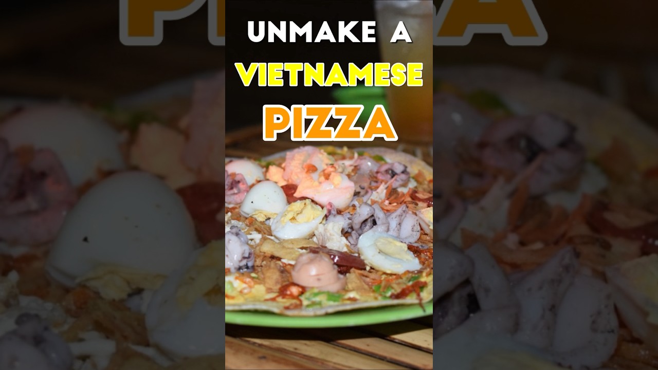 🔥The Phenomenal yet Unknown Vietnamese Pizza🍕! #lgbt #youtubeshorts #gaytravel