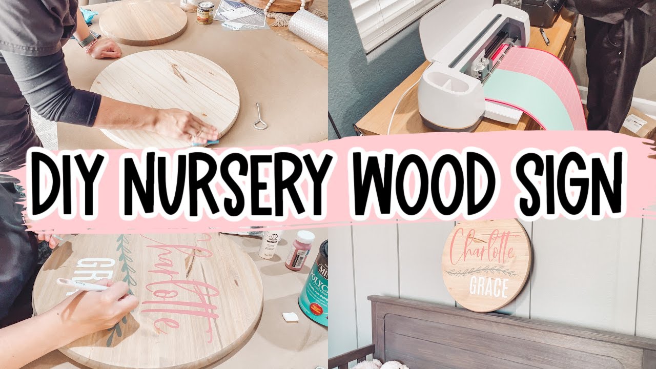 Nursery Name Sign on a Budget | Nursery Name Sign DIY | DIY Wood Sign