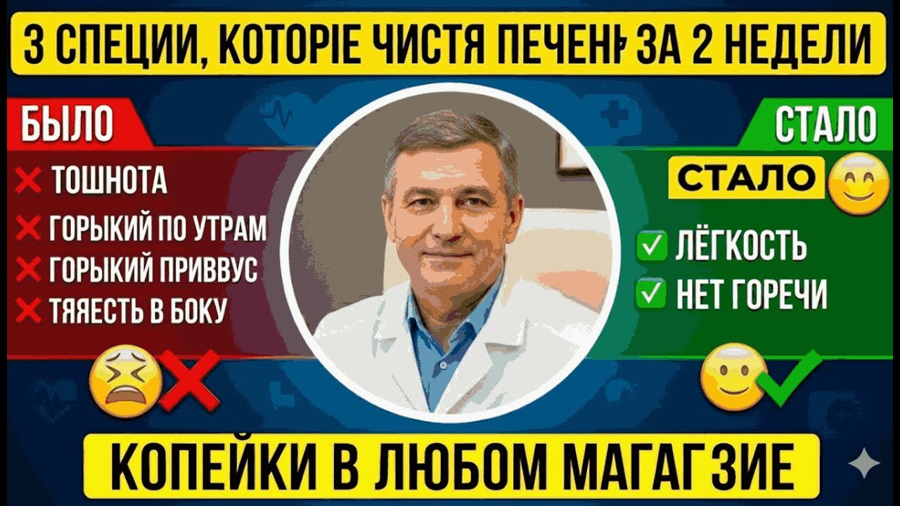3 специи, которые чистят печень за 2 недели — копейки в любом магазине