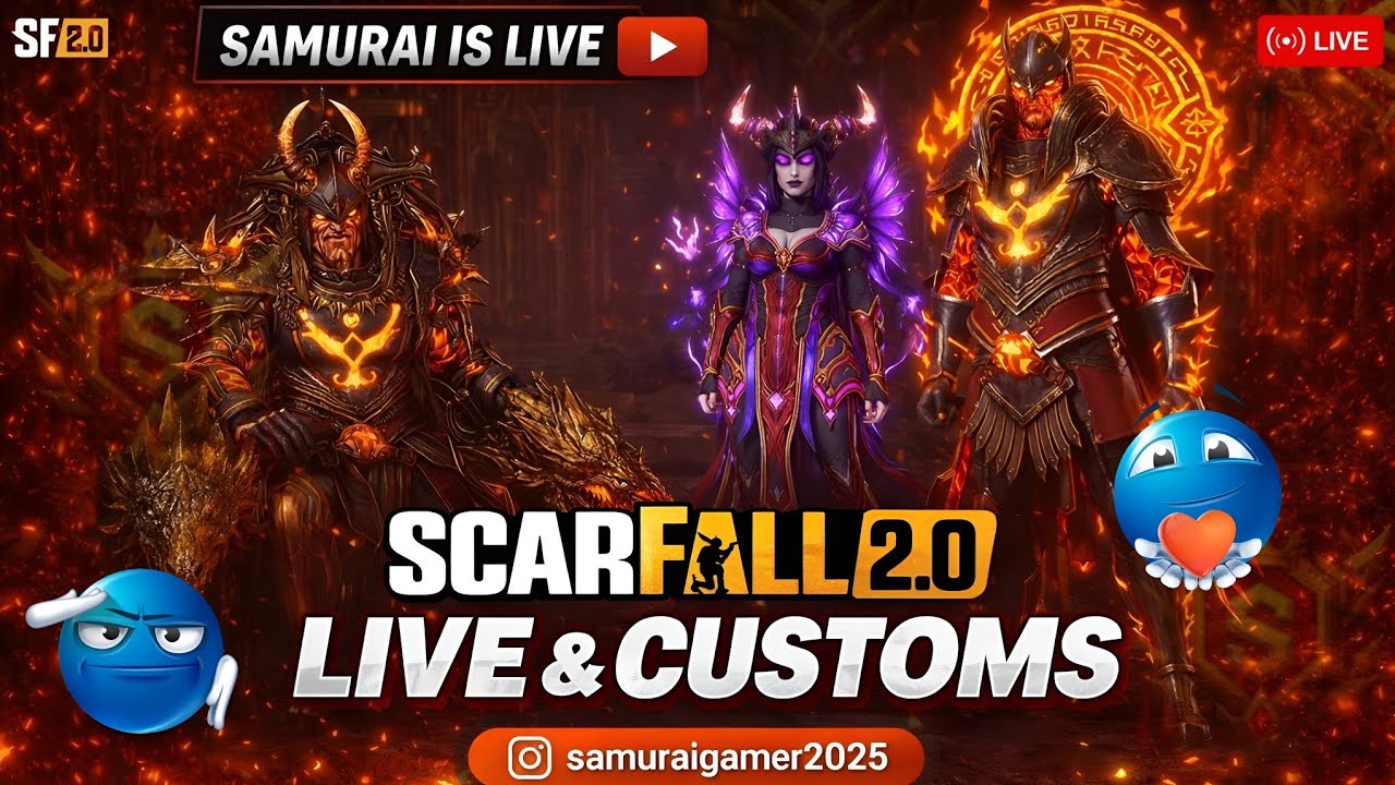 🔴 LIVE | Nausikhiya se Samrat Tak 👑 ||ScarFall 2.0 – From Noob to Pro Journey 😎 #Scarfall2.0