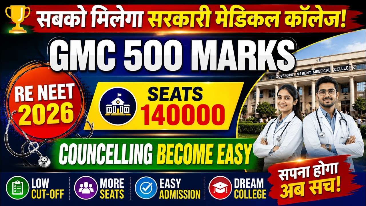 RE NEET 2026 PAPER ANALYSIS AND EXPECTED CUT OFF  APPROX GMC 500 . 2025 AND 2026--