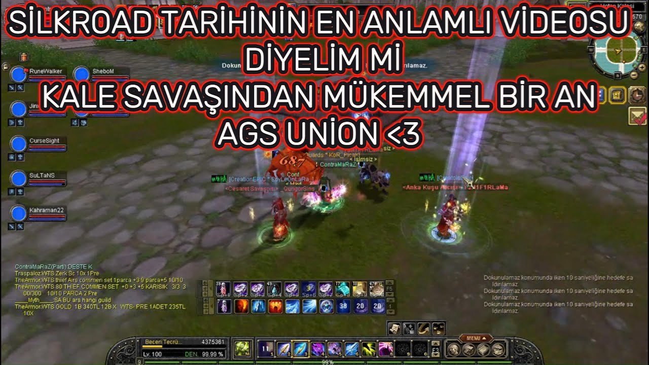 RAKİBİYLE UNIONUYLA HEPİNİİZN ELİNİZE SAĞLIK  TR SRO NEMRUT #silkroadonline #silkroadonlinetürkiye