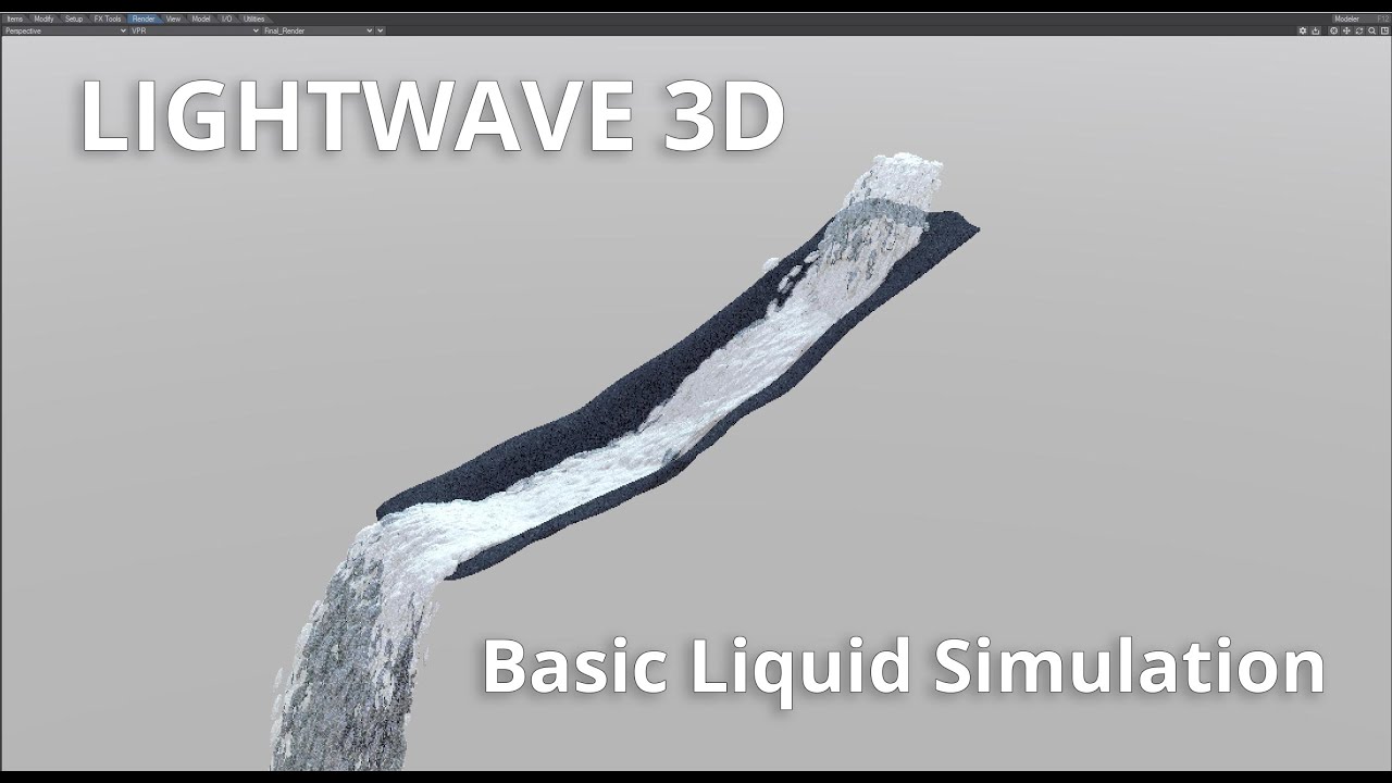 Lightwave 3D 2020 Liquid Simulation
