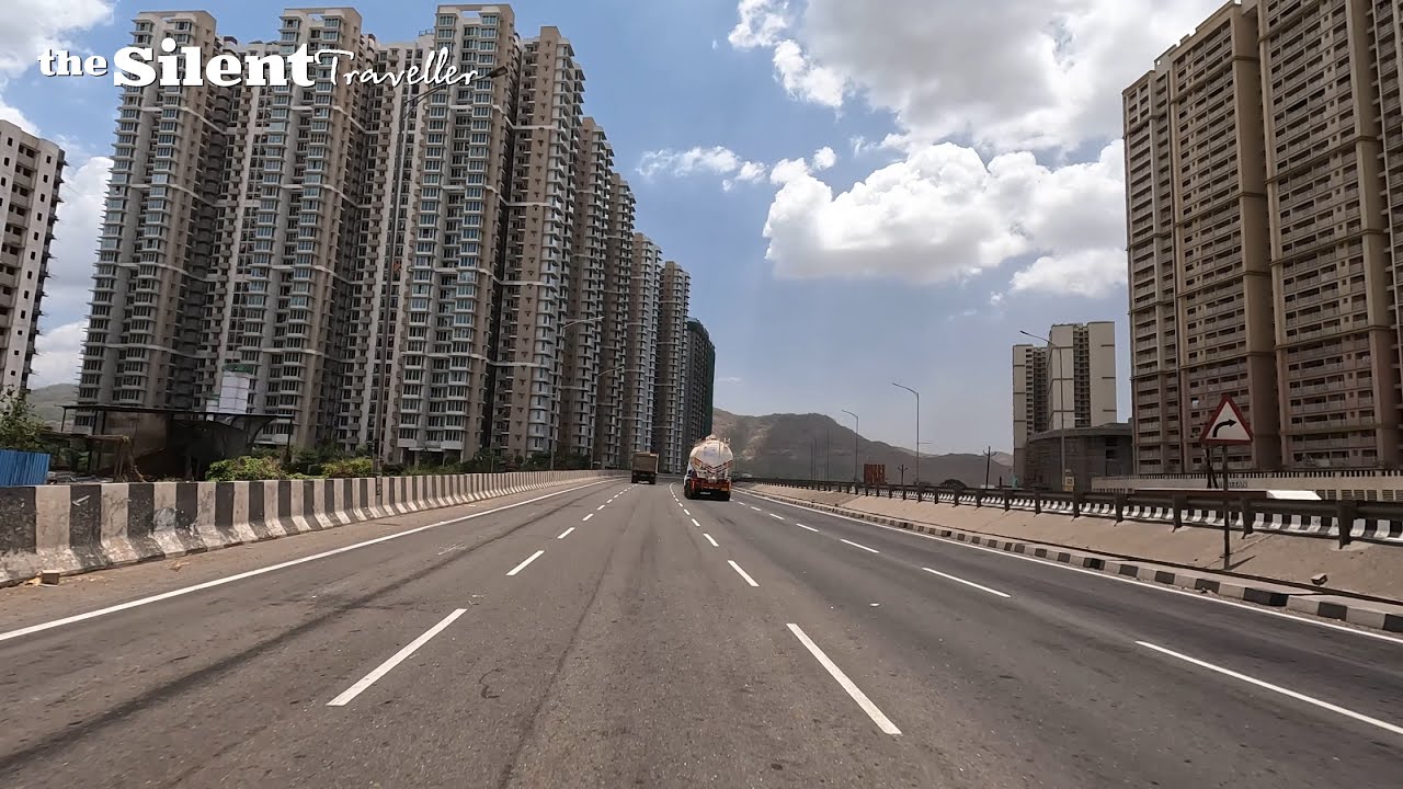 Navi Mumbai 4K - JNPT Road - Palm Beach Road
