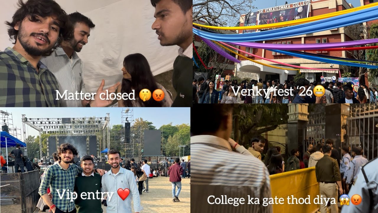 Venky fest ‘26  Delhi university ❤️ ladki se ho gyi ladai fest me 🤫😬