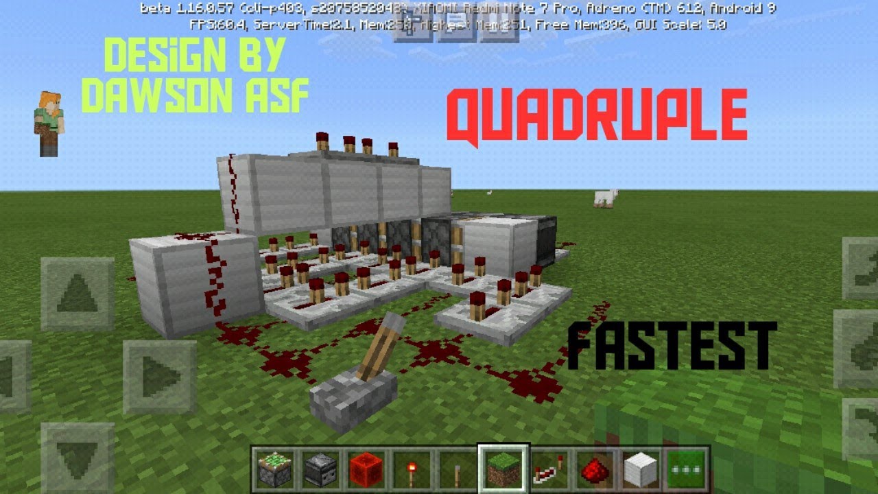 quadruple piston extender bedrock edition tutorial
