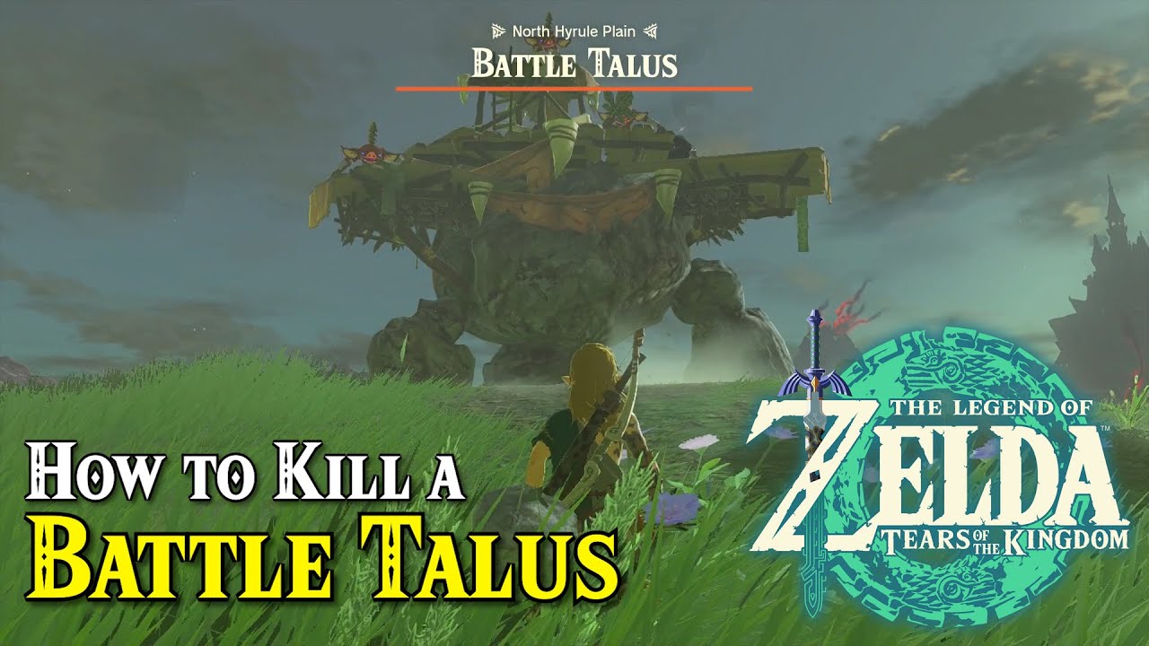 How to Kill a Battle Talus (giant rock golem) | The Legend of Zelda Tears of the Kingdom