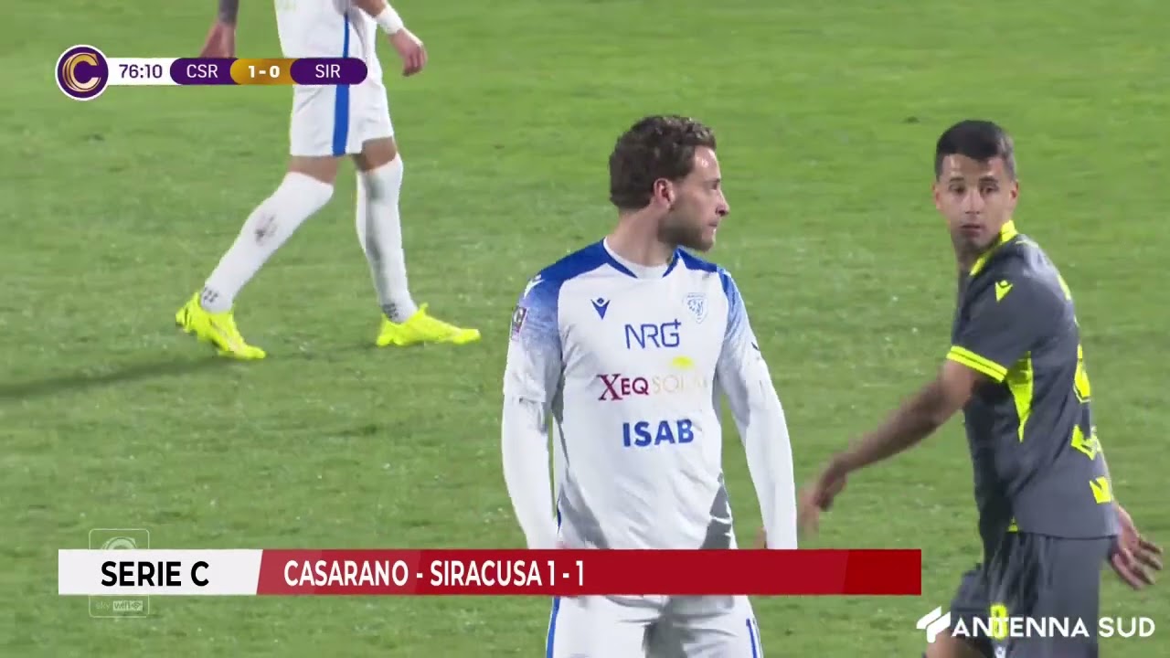 5 MARZO 2026 - SERIE C: CASARANO - SIRACUSA 1-1