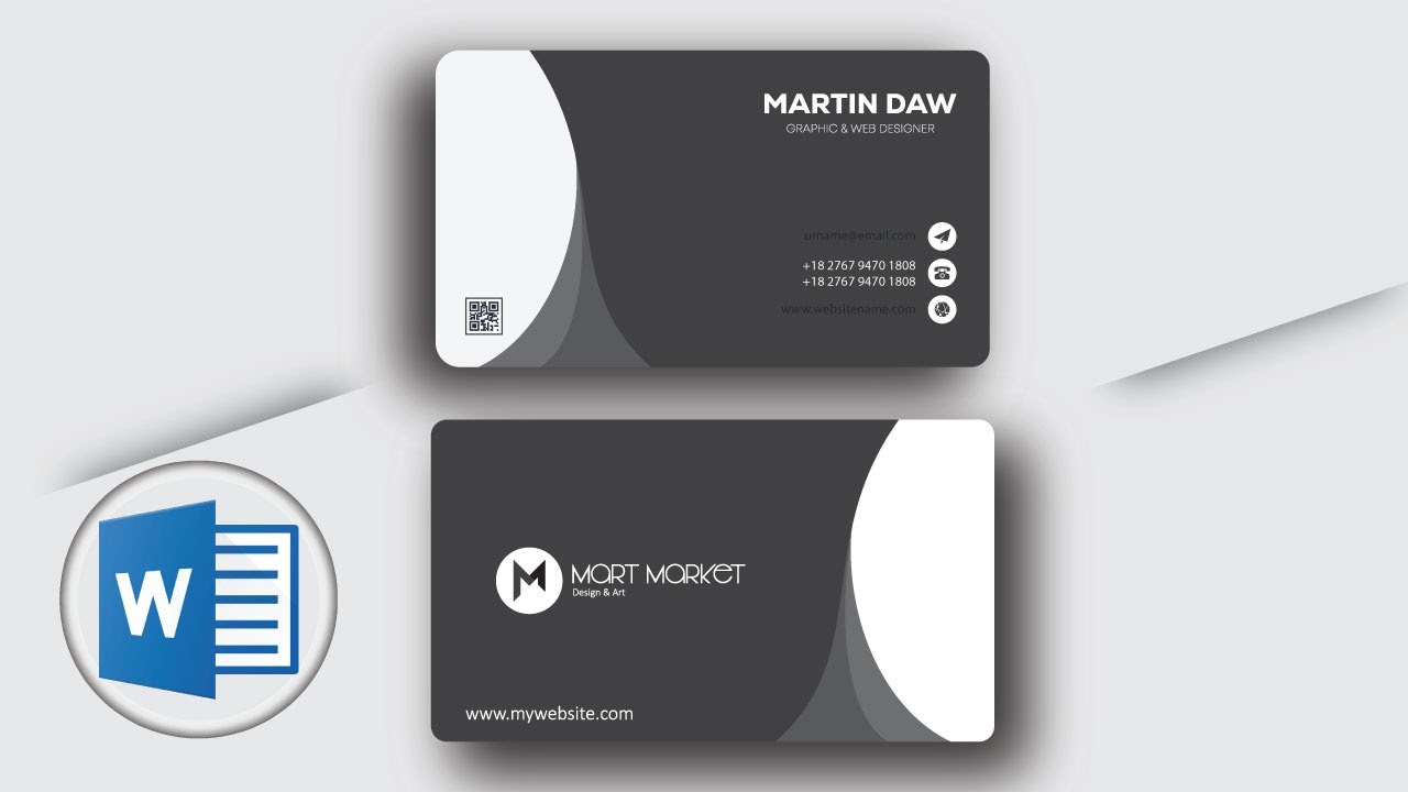 I Designed a Business Card for the World's Largest Company Ms Word