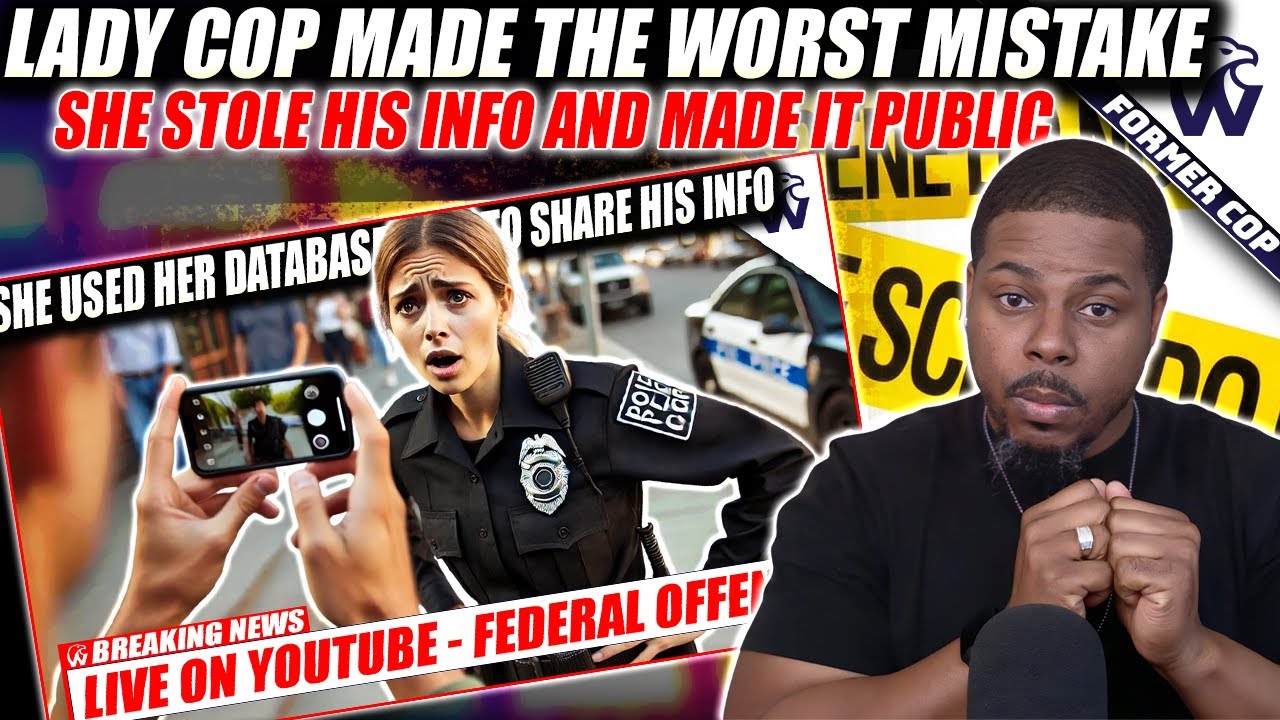 Lady Cop Committed A Federal Crime Live On YouTube | She Gave His Personal Information